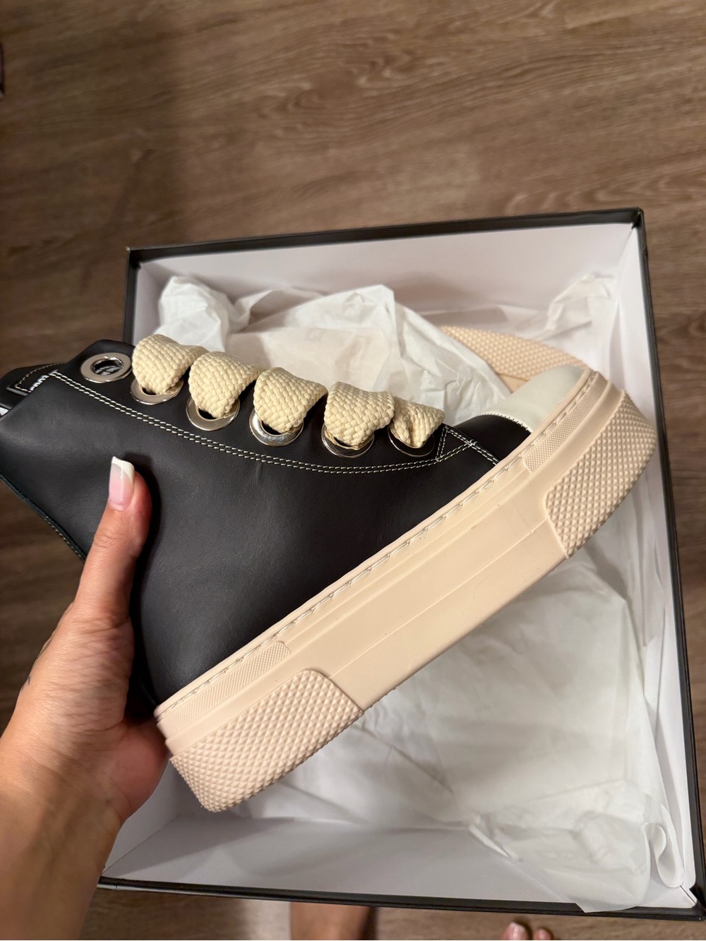 NWT Cristian Zerotre Calipso 300 Platform Sneakers Black EU 37 / US 6.5-7 - Picture 6 of 6
